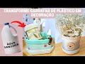 IDEIAS FÁCEIS COM GARRAFAS PLÁSTICO DE ÁGUA SANITÁRIA  FAÇA VOCÊ MESMO!!