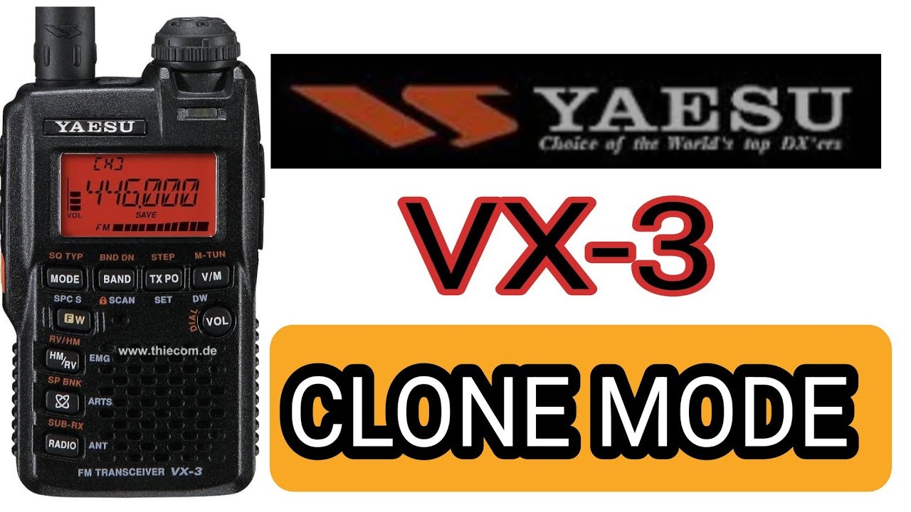 ◆YAESU STANDARD VX-3 動作品+おまけ【10】◆ YAESU VX-3 , Clone Mode - YouTube
