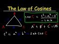 Law of Cosines, Finding Angles & Sides, SSS & SAS Triangles - Trigonometry