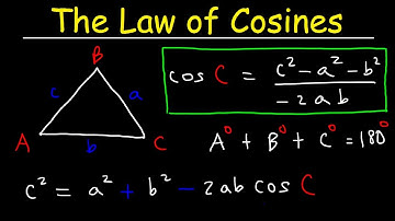 Law of Cosines, Finding Angles & Sides, SSS & SAS Triangles - Trigonometry