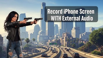 “How to Screen record on iPhone with external sound?”