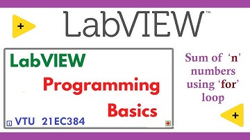 #BEC358A    Sum of N numbers using  FOR loop    in LabVIEW tool