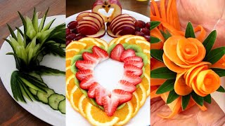 Art In Cute Fruit Art Ideas l Smart Fruit Plate Decoration