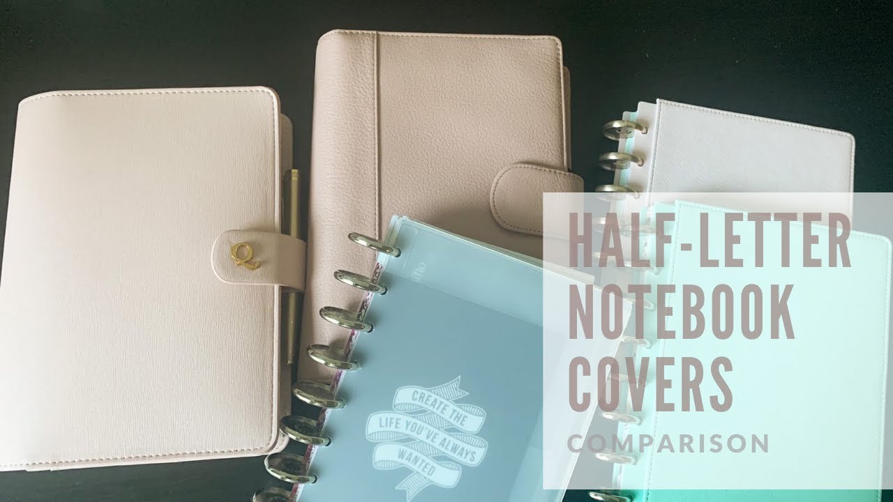 Half Letter Planner Covers and Notebooks YouTube