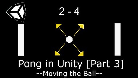 Unity Tutorial #1: PONG (3 / 9) [Moving the Ball]