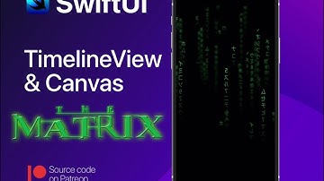 TimelineView and canvas swiftUI | matrix