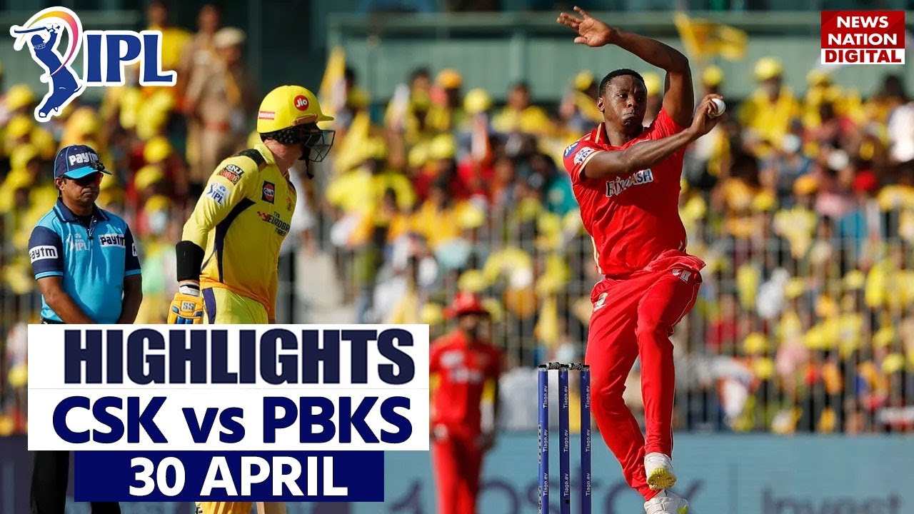 Todays Ipl Match Highlights Ipl 2023 Punjab Vs Chennai Csk Vs Pbks Match Highlights