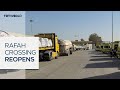 Israel partially reopens Gaza's Rafah border crossing