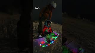 2 Year Old After Dark Snowboarding Adventure