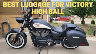 Viking Lamellar Hard Saddlebags Solve Luggage Issues For Victory High Ball Motorcycle