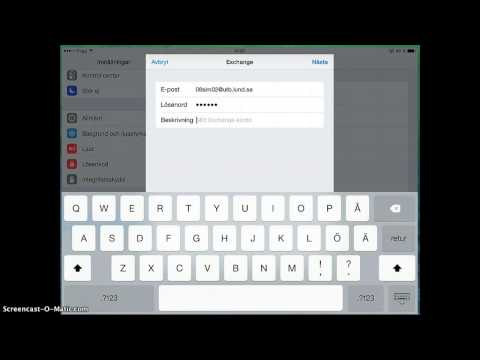 Hur man lägger in mail på sin ipad och iphone