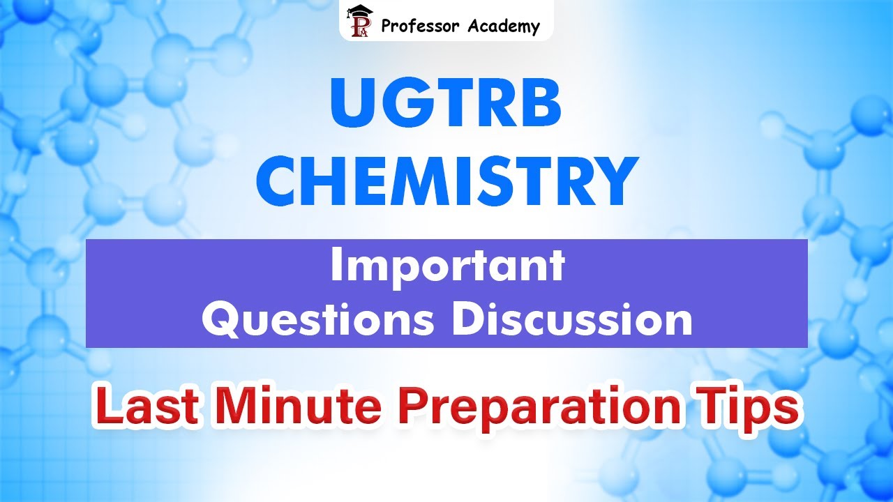 UG TRB Chemistry | Colloids and Surface | Important Questions Revision|