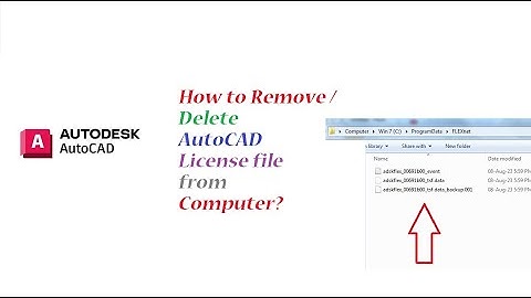How to uninstall Autodesk License file | How to uninstall Autocad license