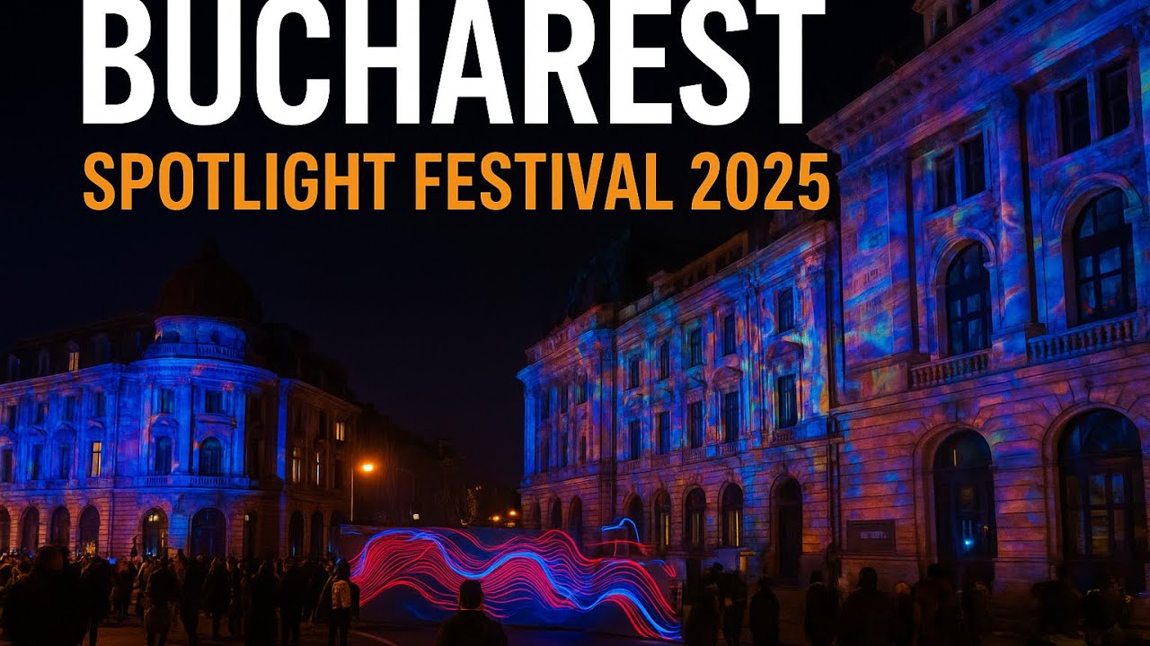 Spotlight București 2025 | Tur Complet al Artiștilor și Instalațiilor de Lumini pe Calea Victoriei