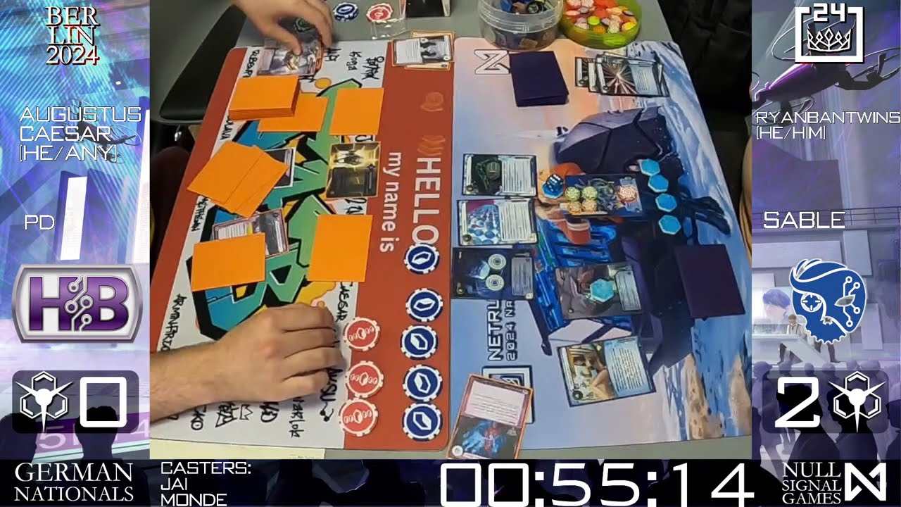 Netrunner - German Nationals Day 2 - Main Event Swiss Rounds 3-5