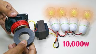 Electrical Power 10000w 220v Magnets And Speaker Free Energy Generator Your Home