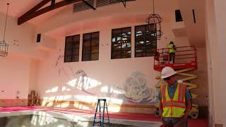The Glen at Scripps Pool Room Mural Creation Time Lapse