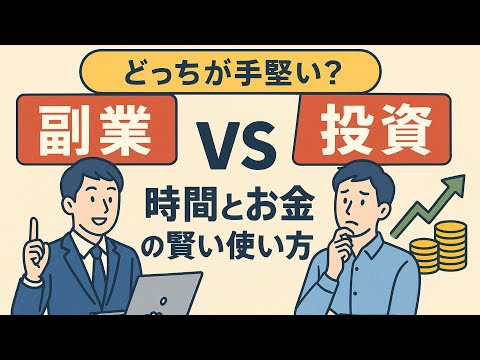 【副業vs投資】どっちが手堅い？「時間」と「お金」の賢い使い方