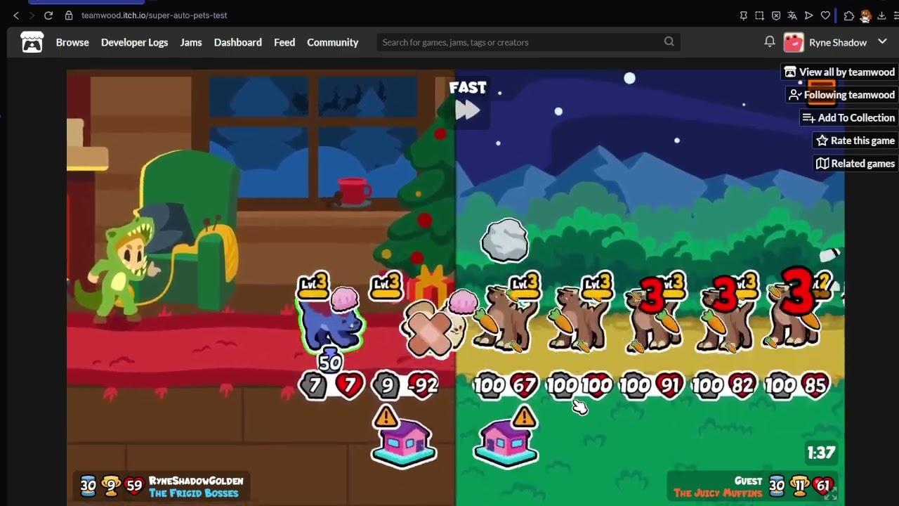 Maltese + Warf vs 5 Behemoth (Teste Server)