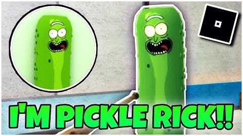 How to get “I’M PICKLE RICK!!” BADGE + PICKLE RICK MORPH in ACCURATE PIGGY ROLEPLAY - ROBLOX