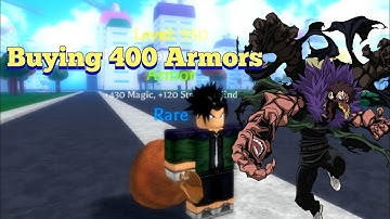 Buying 400 Armors|Anime Rifts