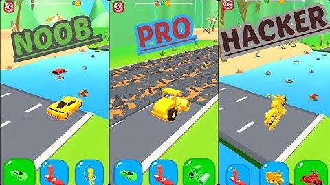 NOOB, PRO, HACKER PART 5.Shape shifting 2023 gameplay very cool and gnarly hyper casual game #games