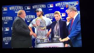 2014 World Series MVP presentation CHOKE