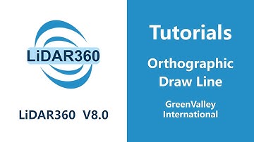 LiDAR360 V8 -  Vector | Orthographic Draw Line |  LiDAR Software Tutorial