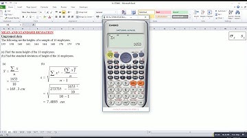 Mean and Standard Deviation (Casio fx-570ES)