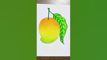 mango drawing  // how to draw mango 🥭😋 #shorts #drawing #mango