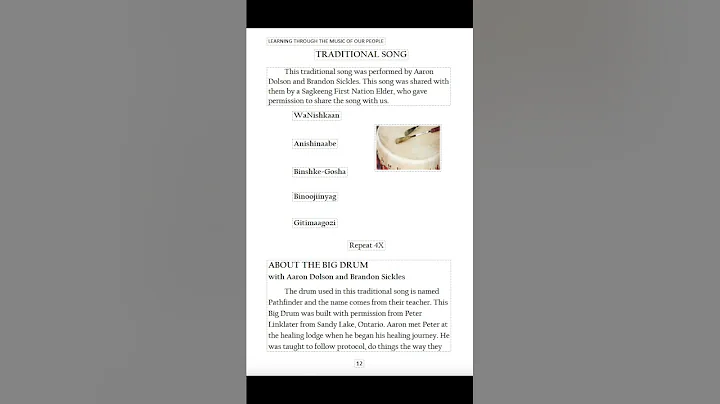 Learning Through the Music of our People - Anishinaabe Language Resource - Audio File