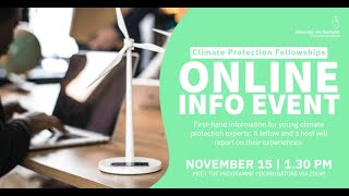 How to apply for a Climate Protection Fellowship | Info event for young climate protection experts screenshot 4