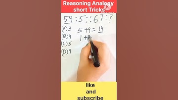 Reasoning Analogy 🔥 shorts tricks #numberanalogy #shortsfeed #maths #tricks #shorts #sscgd