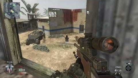 Cod Black Ops : Sniper Skills on Firing Range
