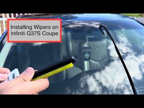 Installing Rain-X Latitude windshield wipers on 2008-2013 Infiniti G37S Coupe