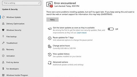 Solution: 2024–01 Security Update for Windows (KB5034441 KB5034439). 0x8024200B 0x80070643