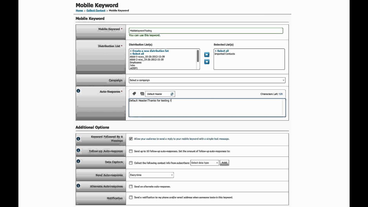 Mobile Keyword Data Capture Tutorial Video YouTube