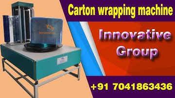 corrugated Carton box stretch wrapping machine and carton packing machine