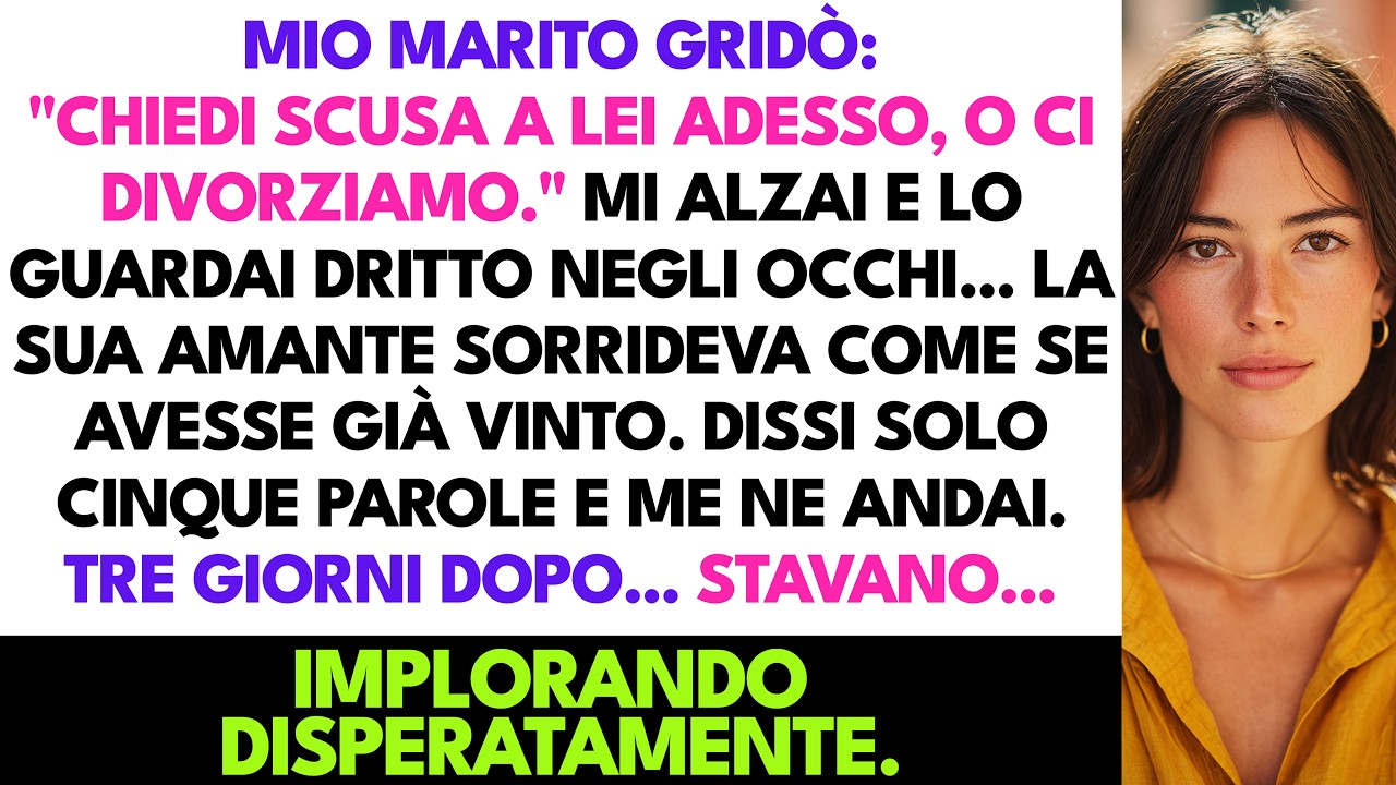 Mio marito mi ha guardata davanti a tutti, nel nostro giardino, con lei al suo fianco che indossava il vestito che mi aveva regalato per il nostro ventesimo anniversario, e mi ha ordinato:...
