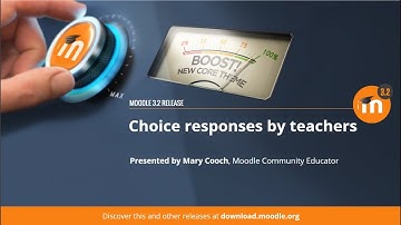 Choice Responses by Teachers in Moodle 3.2