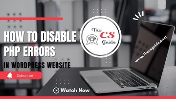 How to disable PHP errors  in wordpress website