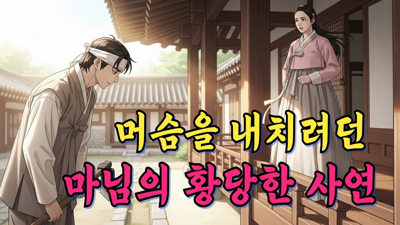 머슴을 내쫓으려던 황당한 마님, 결국 머슴의 아내가 되다  l 야담,민담,신화,전설,옛이야기,조선시대이야기