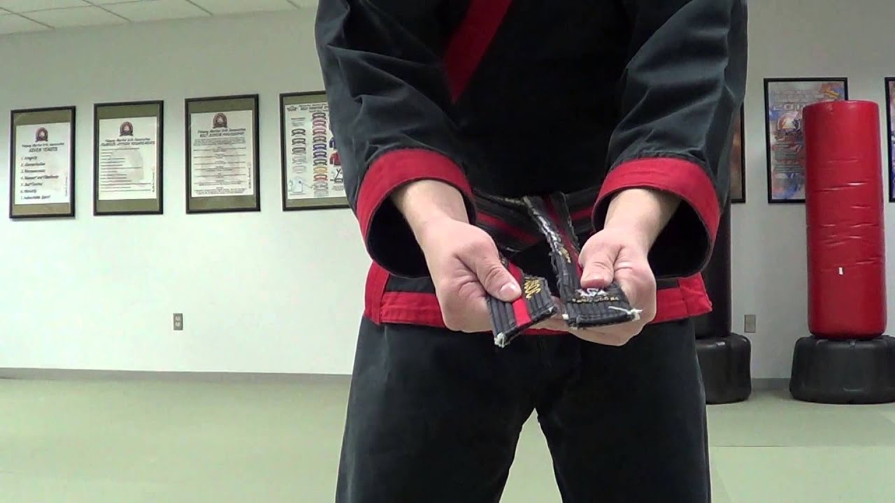 How to tie your martial arts belt YouTube