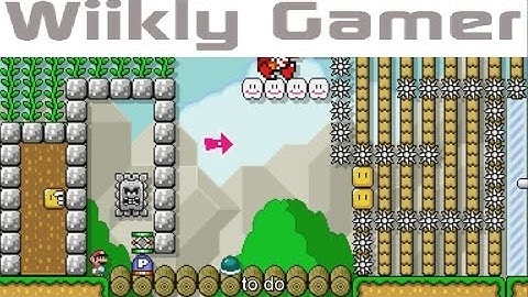 Mario Maker. One screen puzzle - Solution