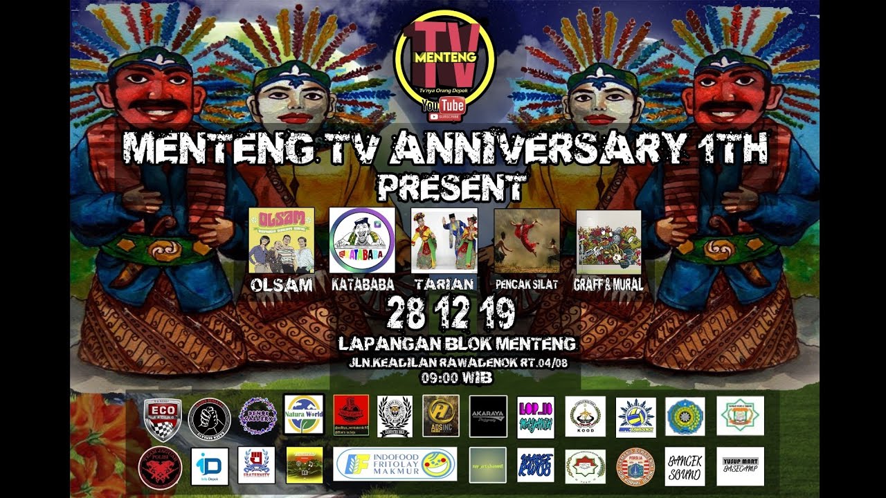 Live Streaming MENTENG TV Acara Anniversary 1th - YouTube