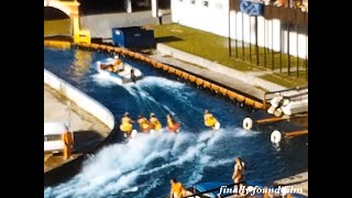 Vintage 1962 Seattle World's Fair waterskiing ski show 8mm home movie clip 1960s water skiing