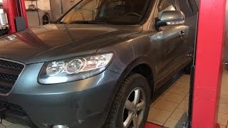 Как поменять масло Hyundai Santa Fe