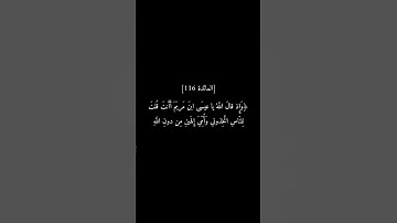 سورة المائدة الآية 116