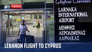 Watch: Plane from Beirut arrives at Larnaca Airport carrying repatriated Cypriot citizens screenshot 5
