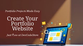 Portfolio Website Project Html, Css, Js Buy For 100 Devcodestore